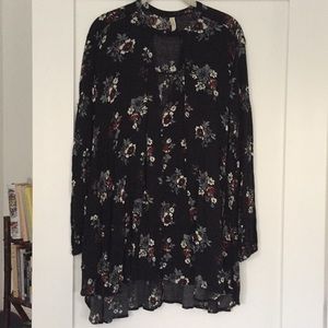 Free People Floral Tunic